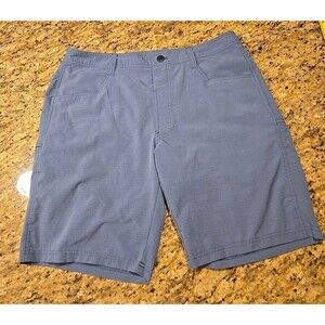 Kuhl Silencr Kargo Shorts Mens Size 34 Hiking Outdoor Cargo Zip Pockets Gray